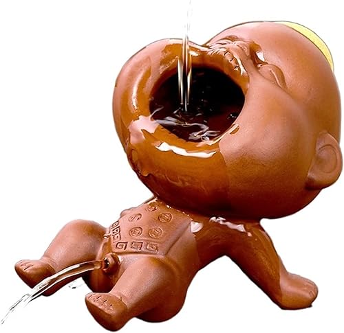 Miniatura 2 de LYHHGS Orina de arena púrpura creativa niño té mascota hogar puede elevar la mesa de té adornos diversión orina muñeca té juguete té set accesorios