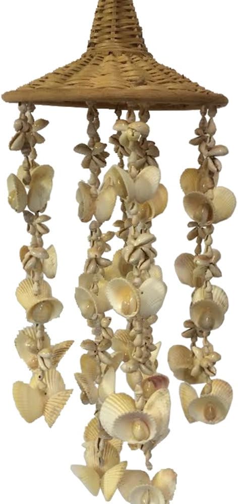 Large Shell Wind Chime White