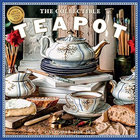 Collectible Teapot Wall Calendar 2024: A Tea Obsessive's Dream Come True Cover