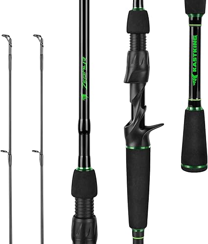KastKing Zephyr Dual Tip Fishing Rod, Lightweight KastFlex IM6 Graphite Spinning & Casting Rod with Zirconium Oxide Ring Guides, Hook Keeper, EVA