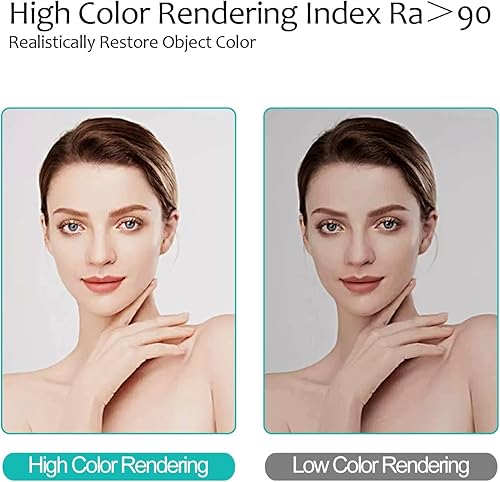 Miniatura 4 de DELURA Espejo de baño con luces LED circular, retroiluminado, espejo iluminado montado en la pared, antiniebla, 3 colores cambiantes, IP44,