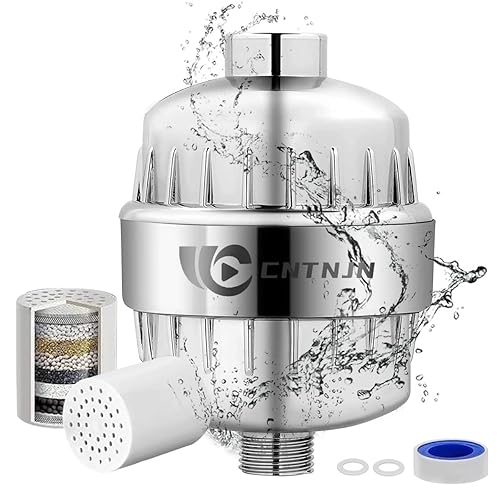 Filtro de cabezal de ducha para agua dura para eliminar el cloro, reduce la picazón en la piel seca, filtros de ducha con cartuchos de cabezal de