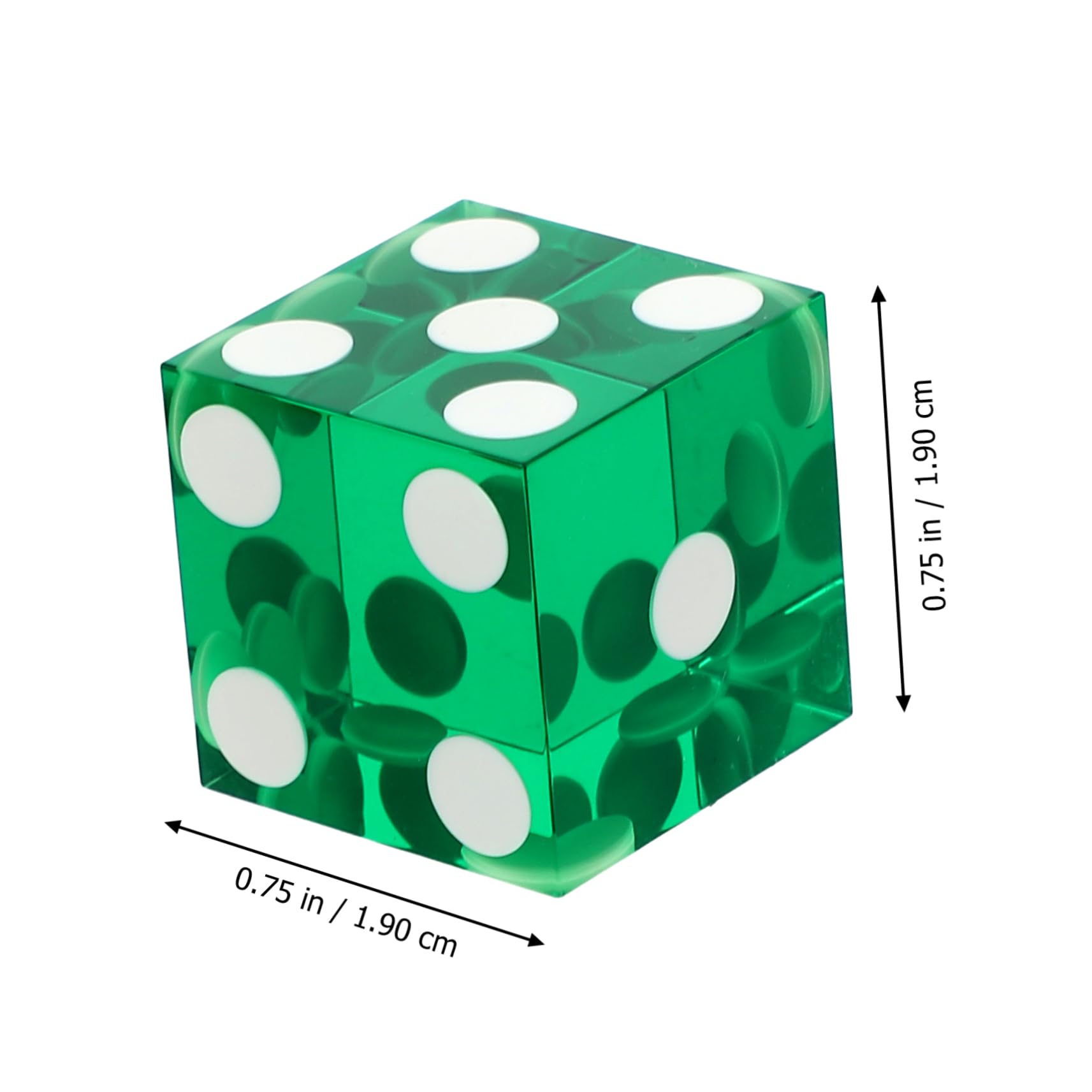 Abaodam Lot De 3 Dés De Précision en Acrylique À Pois Colorés Légers À Angle Droit pour Jeux De Divertissement 4 Pièces X 3
