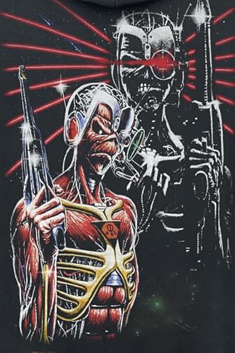 Felpa Con Cappuccio Di Iron Maiden - Terminate - S A Xxl - Uomo - Nero - 4