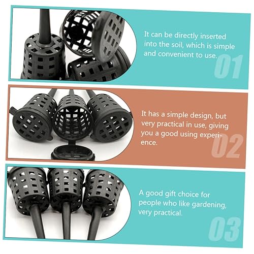 Miniatura 9 de Angoily Cesta de fertilizante de 150 piezas, contenedor pequeño para llevar, contenedores con tapas, contenedor de verduras, maceta de comida de