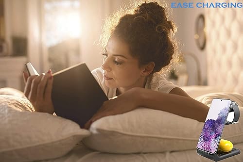 Miniatura 5 de Cargador inalámbrico Samsung 3 en 1 Qi estación de carga inalámbrica rápida para múltiples dispositivos Android Galaxy Watch 543Active21Gear S3,