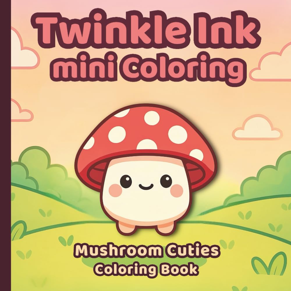 Twinkle Ink Mini Coloring: Mushroom Cuties