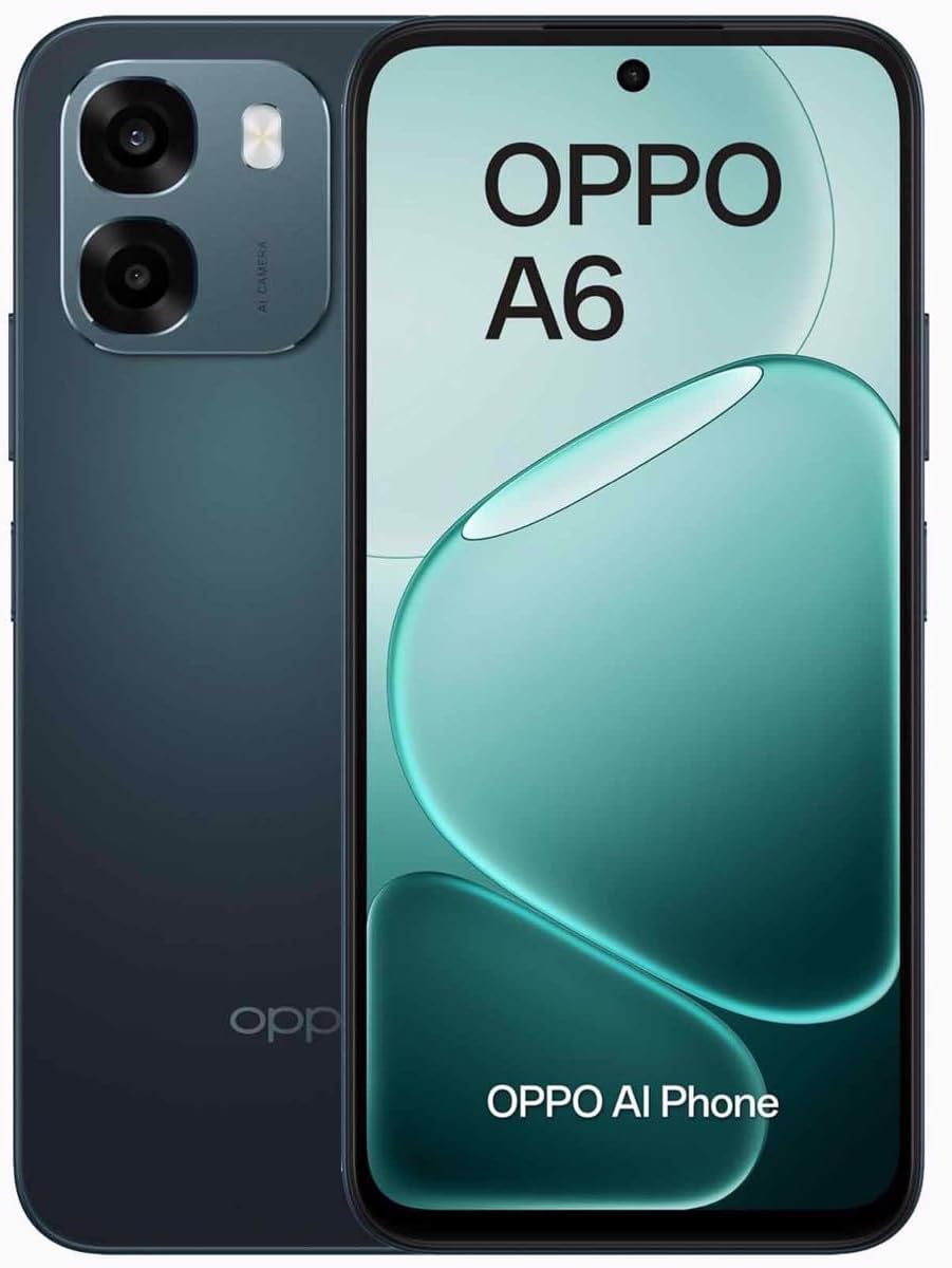 OPPO A6 Dual-SIM 256GB ROM + 6GB RAM (GSM Only | No CDMA) Factory Unlocked 5G Smartphone (Sapphire Blue) - International Version