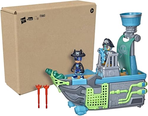 Miniatura 2 de PJ Masks Sky Pirate Battleship - Juguete preescolar, juego de vehículo con 2 figuras de acción, lanzadores de proyectiles y más para edades de 3