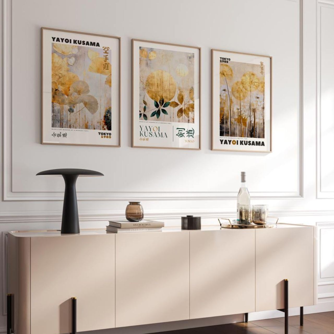 ICHU YAYOI KUSAMA Poster Décoratif Sur Toile Motif Mer 20 X 30 Cm