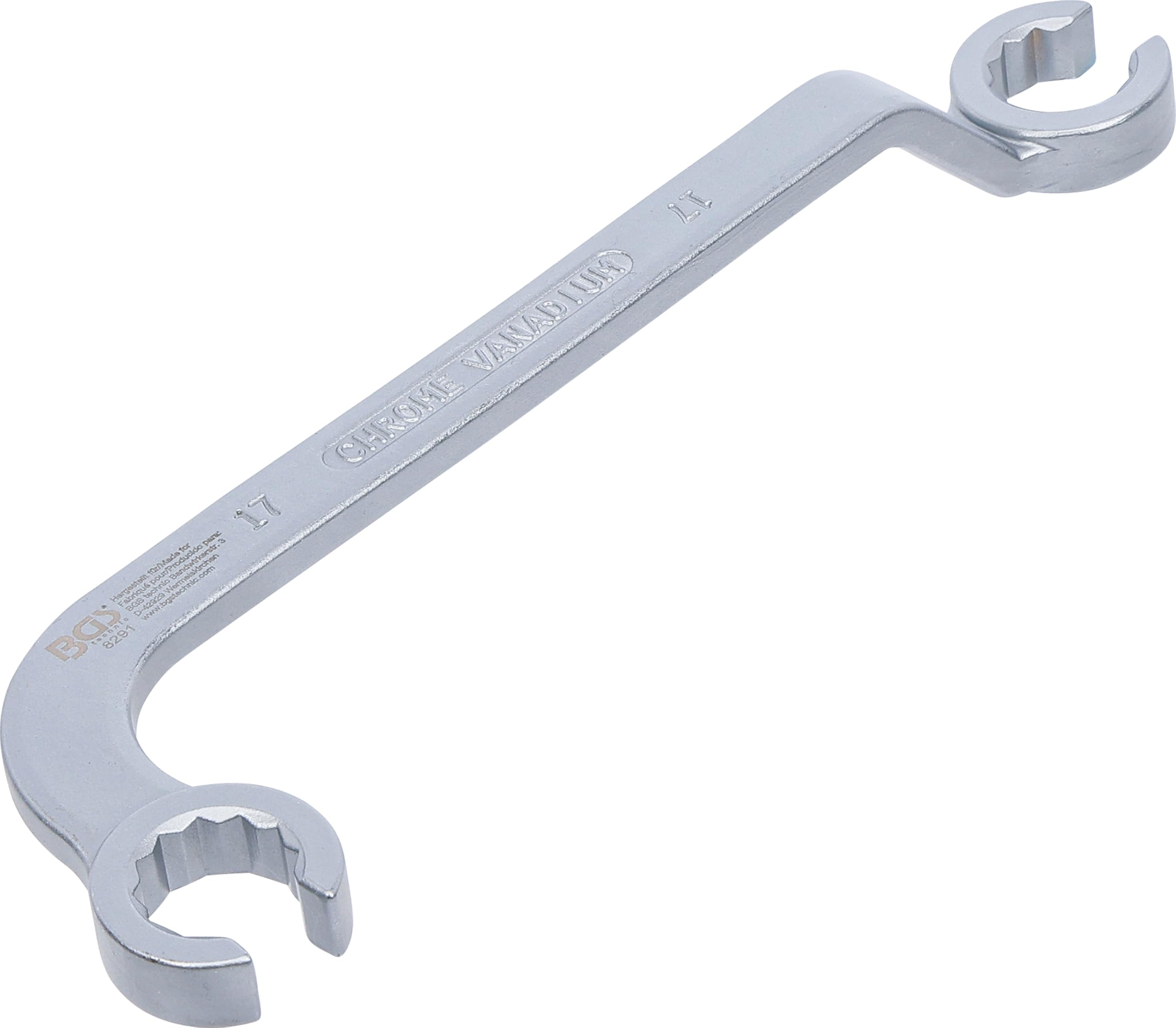 BGS 8291 | Clé à œil ouverte | pour tuyaux d’injection diesel | 17 mm