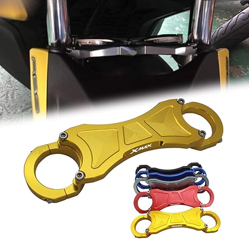 Logo X MAX xmax motocicleta CNC para XMAX 250 300 400 2018 2019 2020 suspensión delantera amortiguador barra de soporte de equilibrio (dorado)
