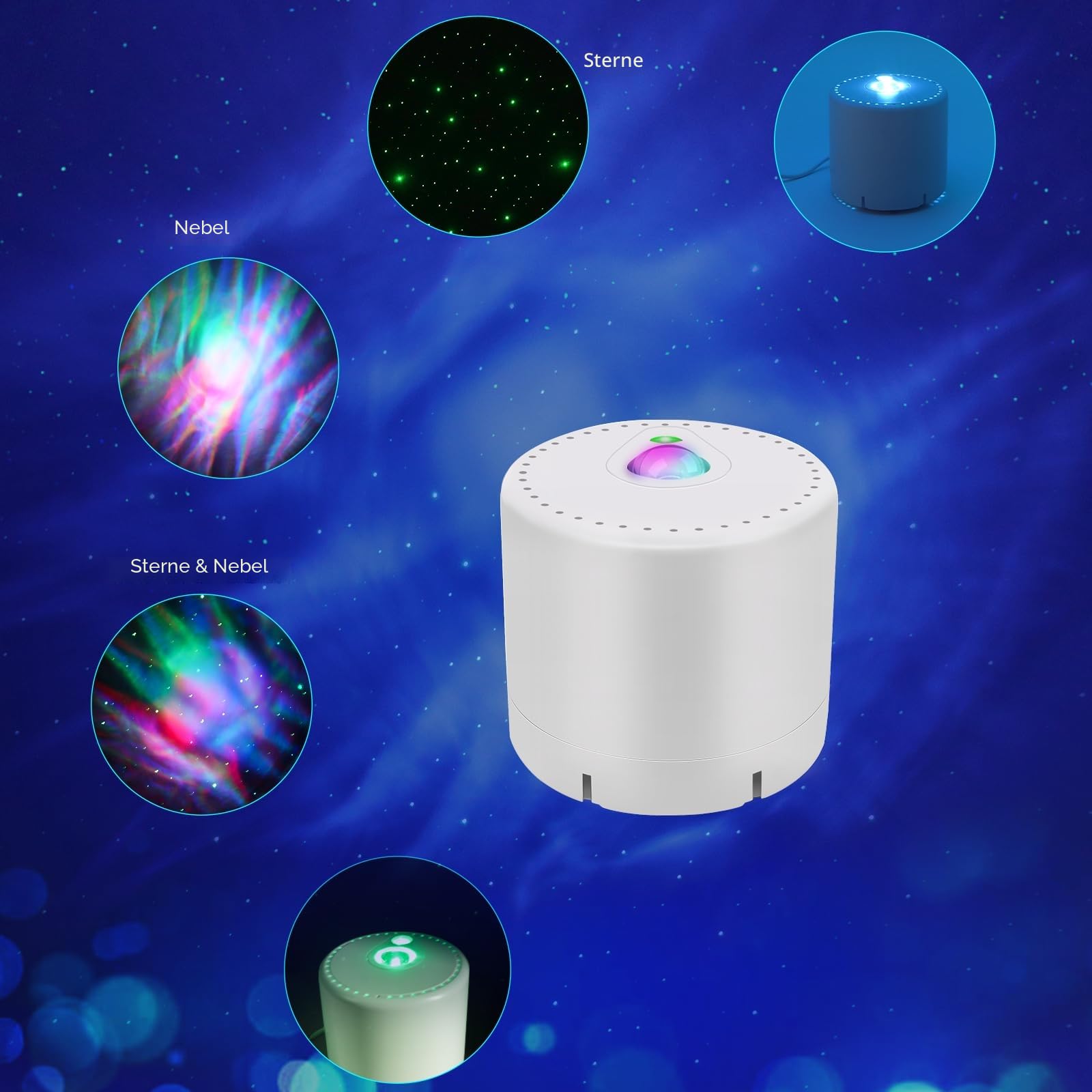 MHAZDZE LED Sternenhimmel Projektor Sternenlicht Projektor Galaxy Projektor Fernbedienung Timer Sternenprojektor,Projektor Nachtlicht für Kinder Erwachsene Party
