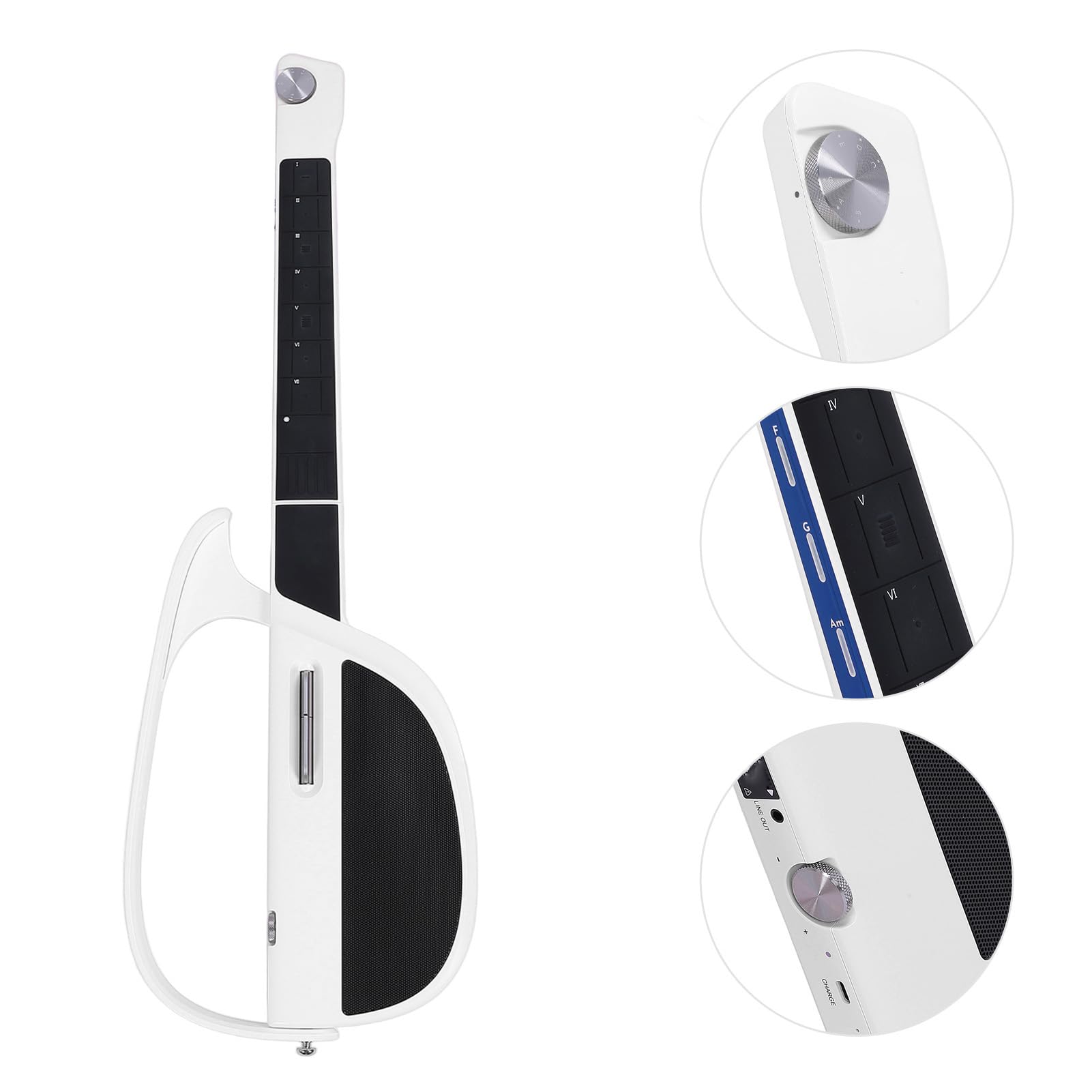 Chitarra Elettrica Intelligente Senza Corde, Kit per Chitarra per Principianti, Accompagnamento Automatico di Accordi, Kit di Viaggio per Principianti Guitarra Intelligente con
