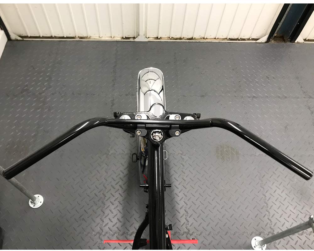 Moto Guidon Pour Singe Vélo Scrambler - 22mm 7/8" Avec 4.5" Montant - Noir