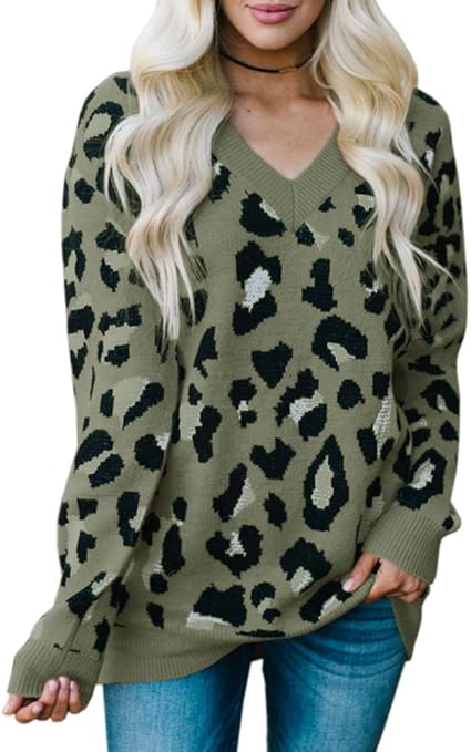 cream cheetah sweater