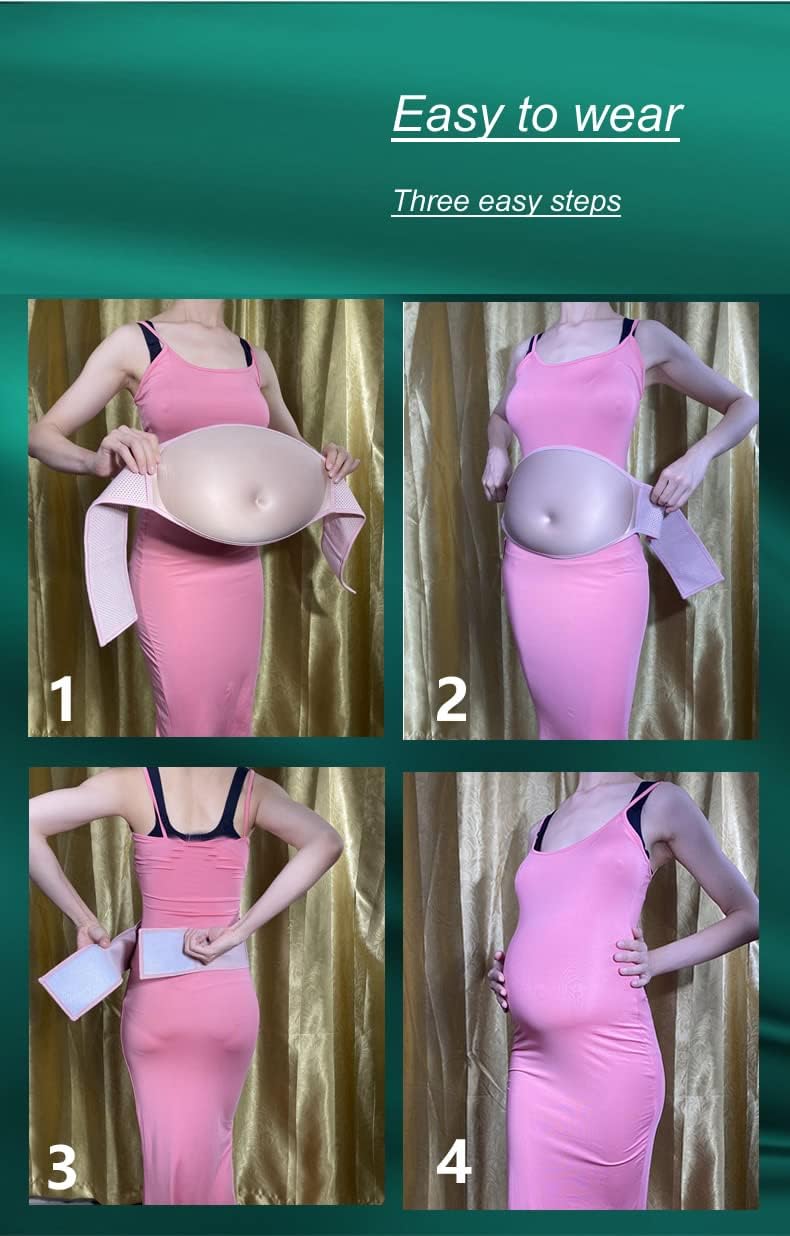 Pancia Finta Realistica per Cosplay - Accessorio Leggero in Spugna per Serie TV, Costumi Parodia E Spettacoli Teatrali Rude L 7-8M