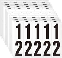 Vista 9 de Números autoadhesivos de 1.5 pulgadas para buzón, números de casa, número de buzón reflectante, número de botes de basura, para exteriores, 60