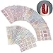 Produktbild ZWOOS 288 Stück Nagelaufkleber Vinyls Nail Art Schablonen Französisch Tip Guides Aufkleber Maniküre Schablone DIY Nagel, 24 Blatt