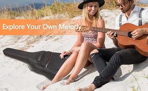 40 41 Inch Guitar Case For Acoustic Guitars Soft With 10Mm Padding Foam, 5-Pocket Acoustic Guitar Case Soft With Music Books, Picks Storage, Soft Guitar Case Gig Bag With Shoulder Straps And Handle #TOP7