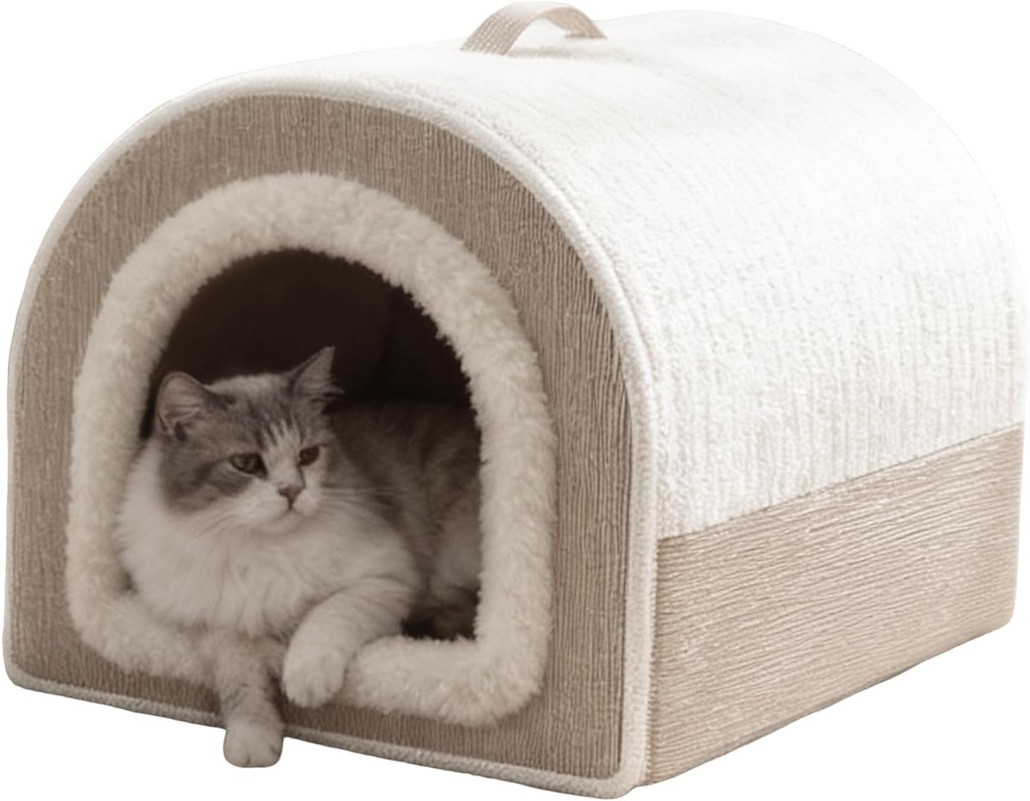 Indoor Cat Bed Mat, Winter Warm Plush Enclosed Mats, Washable Pet Mat for Sleeping, Soft Comfortable Material Resting, Pet Bedding and Napping Accessory, Home Bedroom Garage
