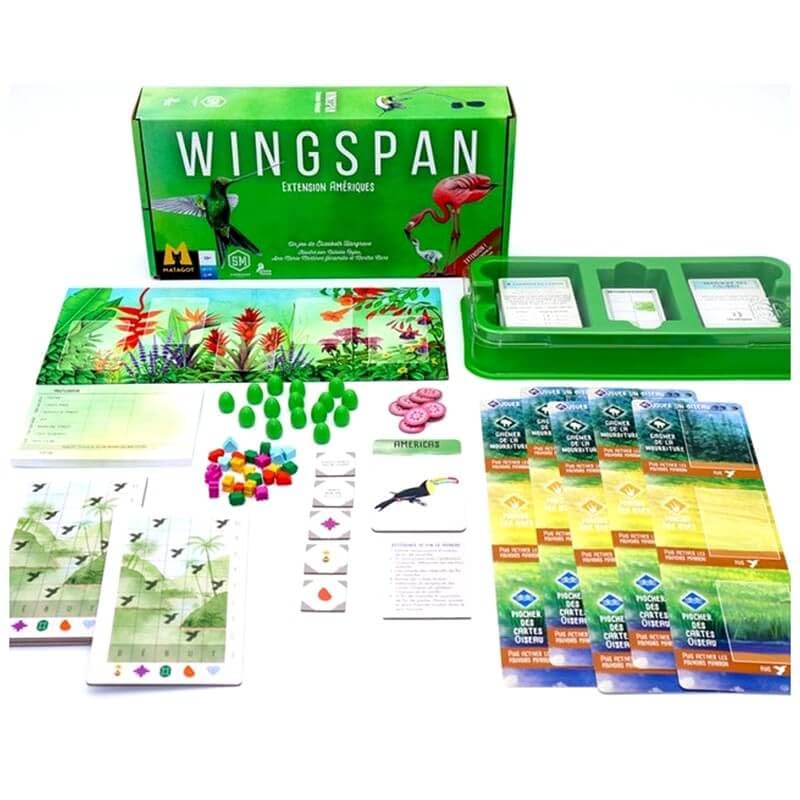 Matagot Wingspan Amériques - 4ème Extension Officielle Oiseaux du Mexique, Amérique Latine & Caraïbes | Nouvelle Mécanique Colibris | Jeu de Société 1 à 5 Joueurs dès 10 Ans | Elizabeth Hargrave