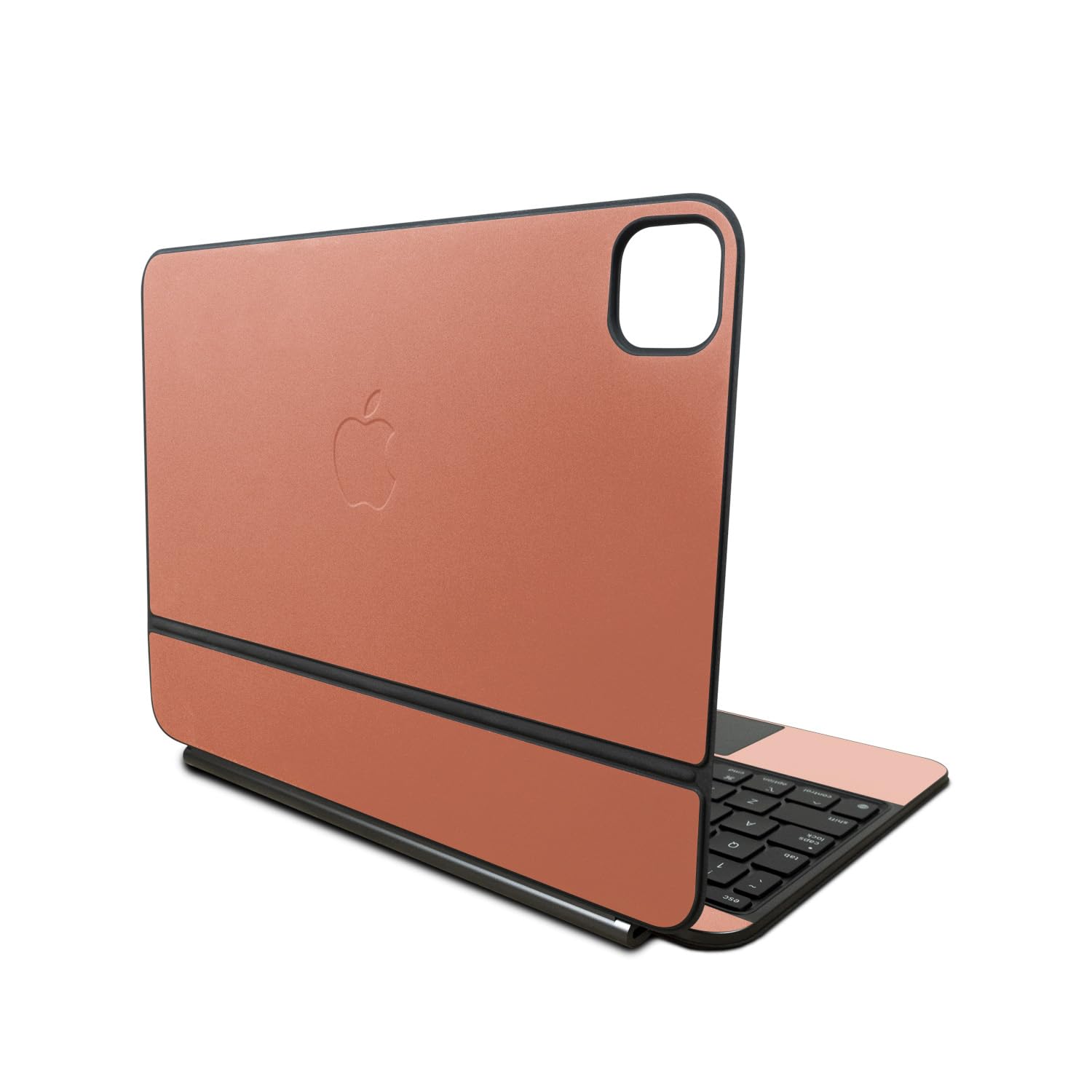 Skin Compatible with Apple Magic Keyboard for iPad Pro 11‑inch (M4) 2024 - Solid Salmon - Premium 3M Vinyl Protective Wrap Decal Cover - Easy to Apply | Crafted in The USA by MightySkins
