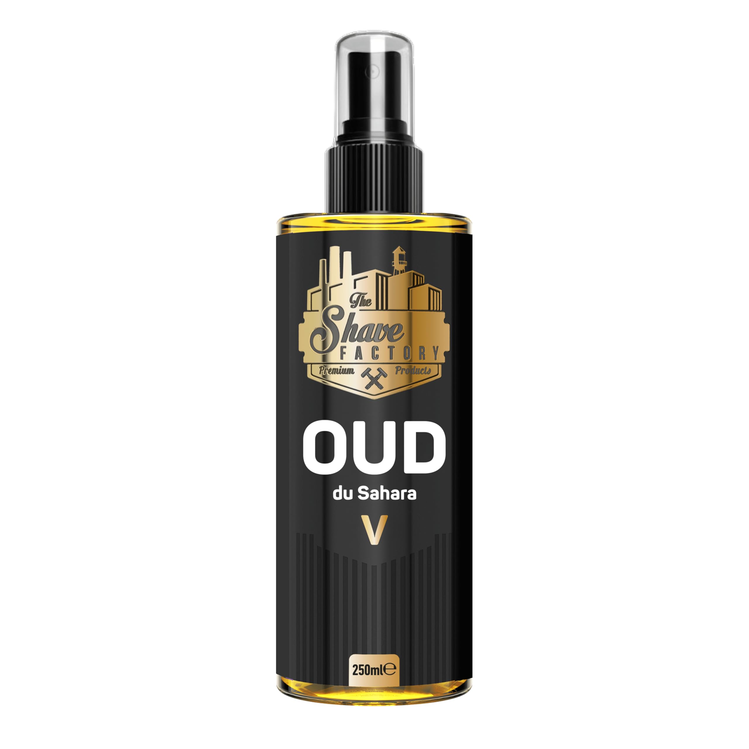 The Shave Factory After Shave Cologne 250ml – Oud 05 Du Sahara – Warm & Invigorating Scent for Smooth Skin After Shaving