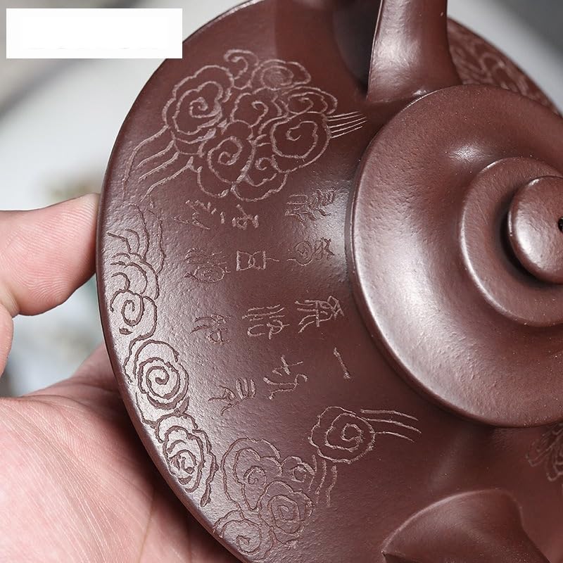 Dzbanek do herbaty ziołowej 240 ml Fioletowy czajniczek Chiński czajniczek Surowa ruda Fioletowy czajnik błotny z zaparzaczem Zestaw do herbaty Zisha Herbata liściasta Zaparzacz
