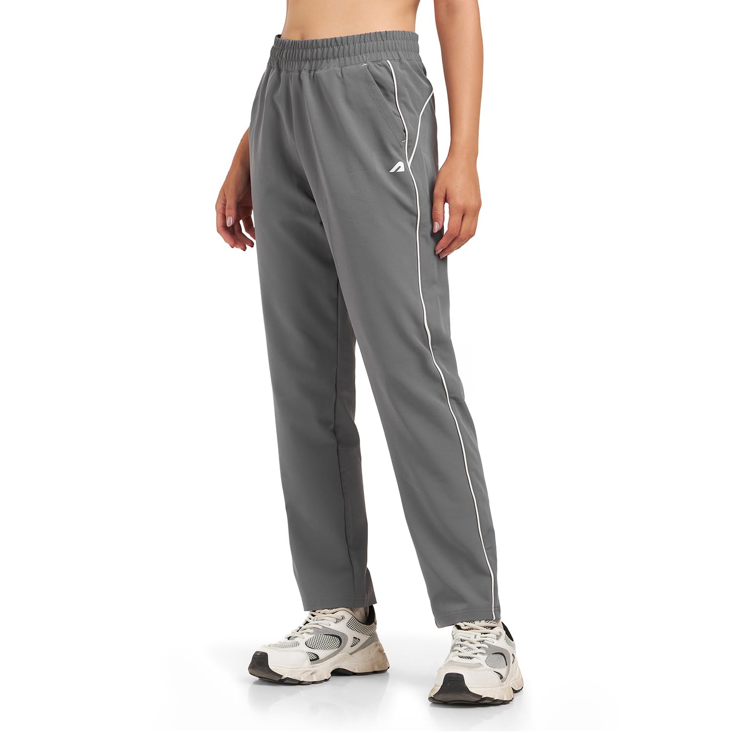 boldfit Track Pants for Women with Contrast Piping,Lightweight Poly Terry Fabric,Elastic Waistband, Side Slant Pockets,Regular Fit Gym Track Pants for Woman Athletic Gym,Running & Casual Wear Joggers-picture-20