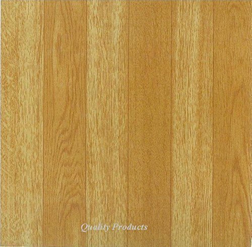 88 x Vinyl Floor Tiles - Self Adhesive - Kitchen/Bathroom, Sticky Plain Wood Effect