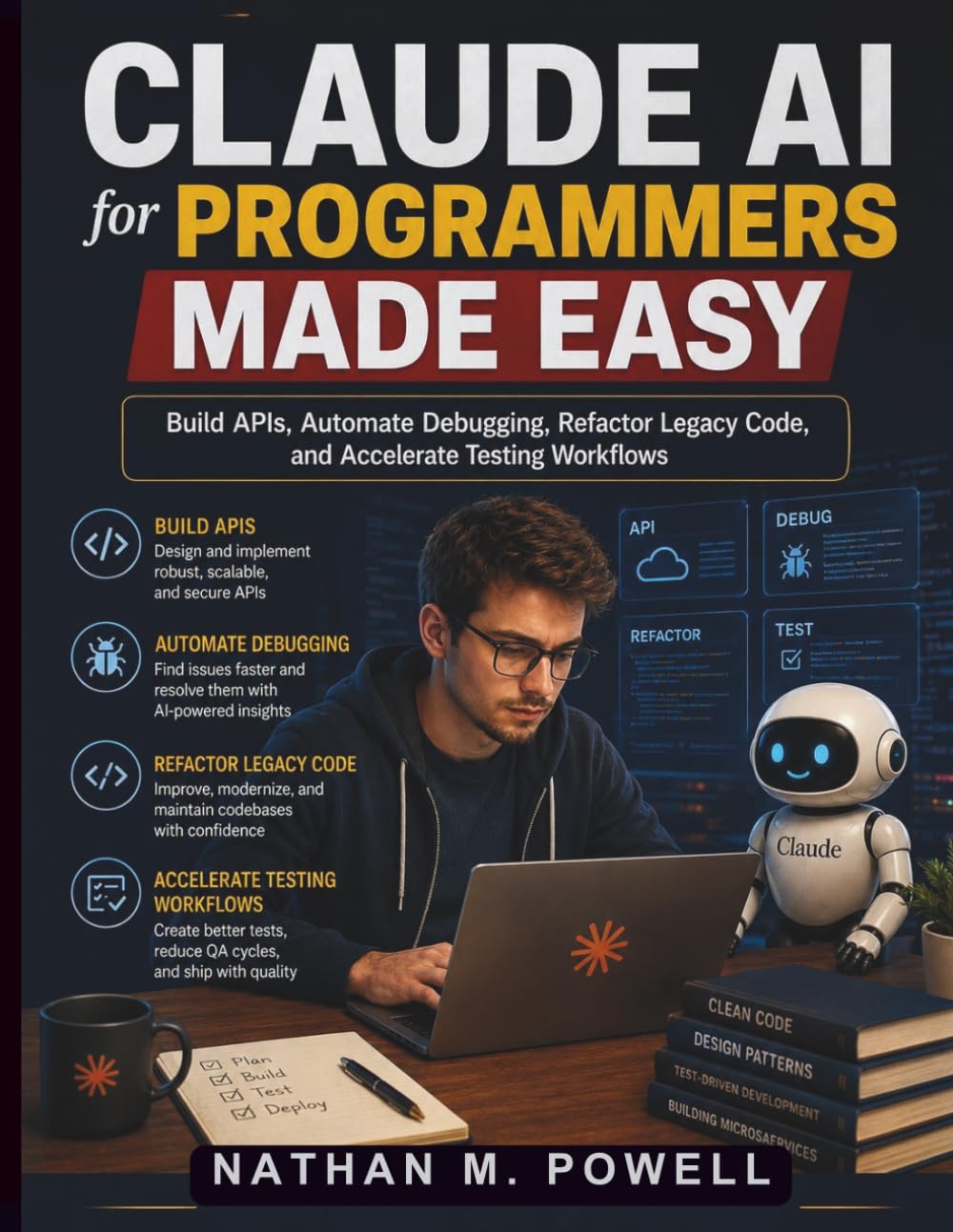 Claude AI for Programmers Made Easy: Build APIs, Automate Debugging, Refactor Legacy Code, and Accelerate Testing Workflows (Claude AI Guide for Beginners)