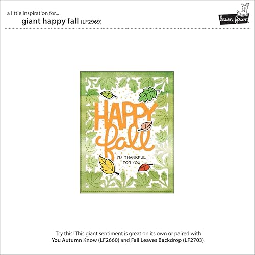 Miniatura 4 de LAWN FAWN Troquel de césped gigante de otoño feliz