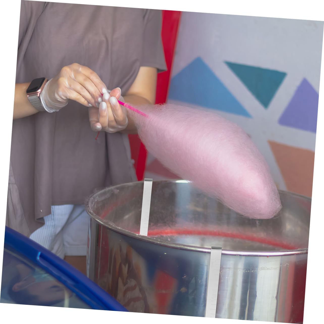 HEALLILY 4sets Stabilizing Candy-floss Machine Clip Cotton Clips Reusable Candy Making Clamp Sugar Mesh Clamp Professional Design 20pcs*4