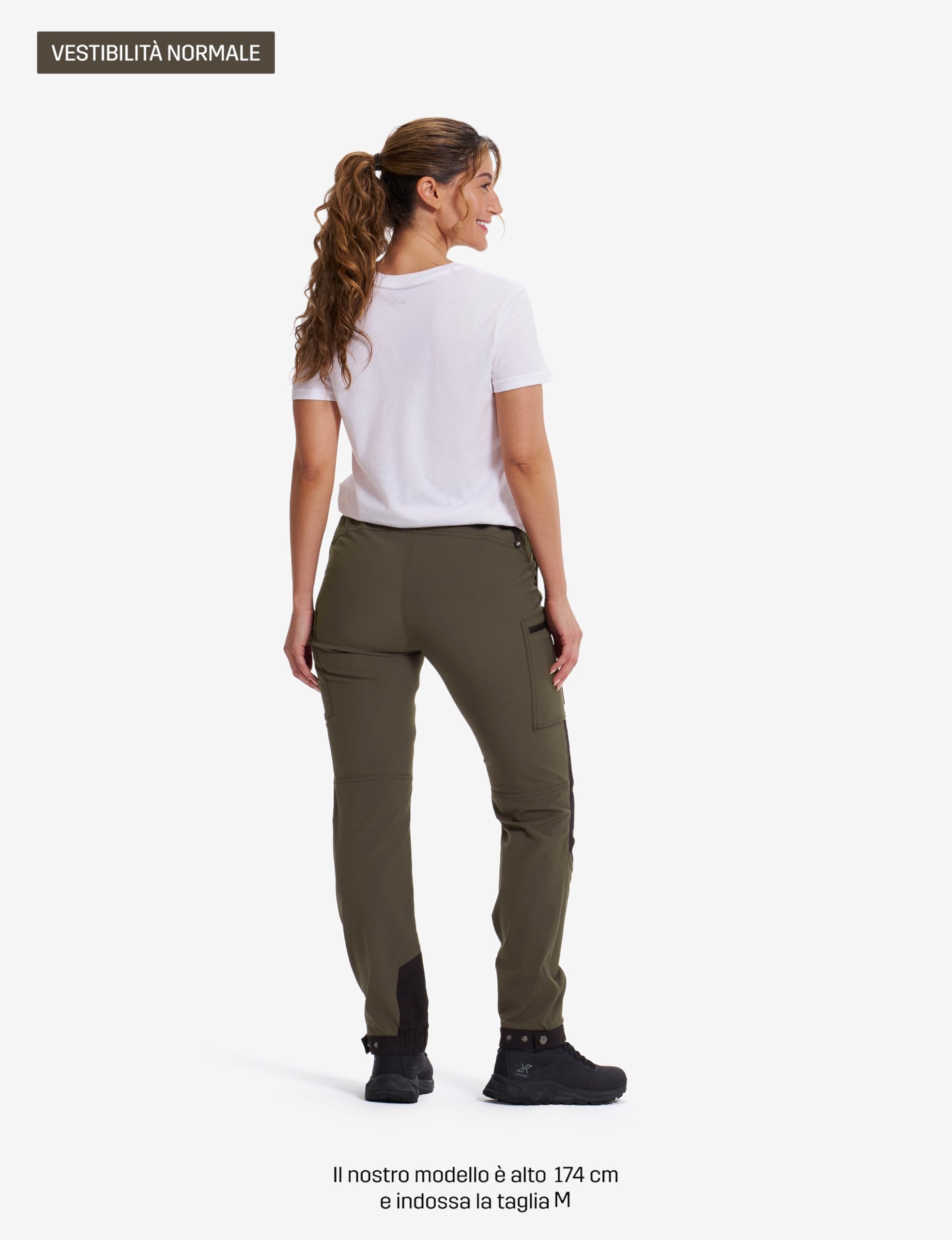 RevolutionRace Nordwand Stretch High-Waist Pantaloni Outdoor da Donna, Pantaloni per L'escursionismo e Attivitá all'Aria Aperta, da Trekking e da Lavaro, Robusti e Resistenti