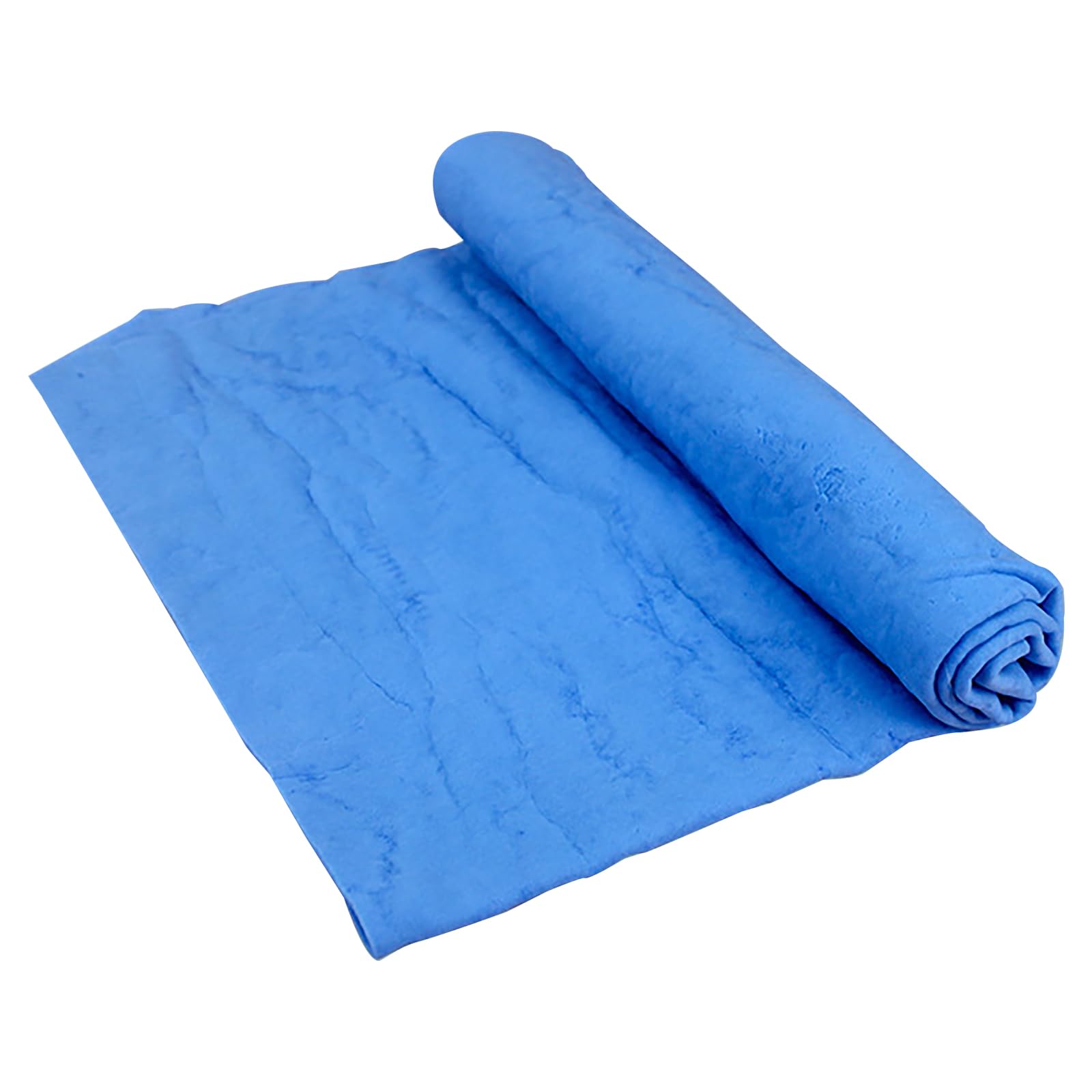 Wolmik Blue Swim Chamois Towel, Pva Imitation Chamois Absorbent Dry Towel, Quick Dry Towels For Gym, Swimming, Camping, Diving, Triathlon, Etc (,12.6 X 17 Inch)