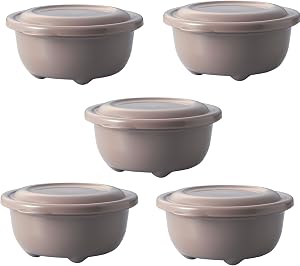 タケヤ化学工業(Takeya) レンジでふっくらごはん 5個組 250ml ベージュ 日本製 食洗機対応 冷凍 冷蔵庫 106910