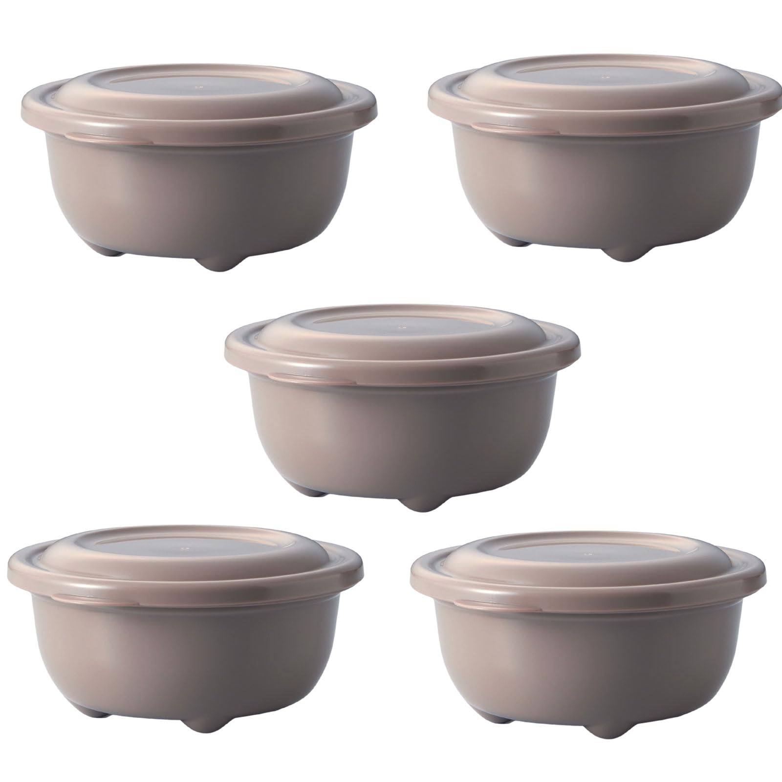 タケヤ化学工業(Takeya) レンジでふっくらごはん 5個組 250ml ベージュ 日本製 食洗機対応 冷凍 冷蔵庫 106910商品画像
