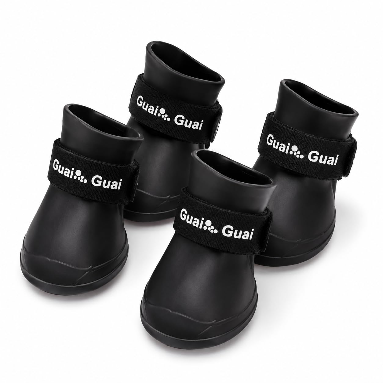 Waterproof Dog Shoes for Small Dogs (Set of 4) | Anti-Slip Dog Boots with Adjustable Velcro Strap | Paw Protector for Rain, Hot Pavement & Outdoor Walking | Colour May Vary (Size S)-image-29