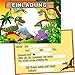 Produktbild German Trendseller® - 12 x Einladungskarten - Dino Party -  Kindergeburtstag  Mitgebsel  Dinosaurier - Geburtstag 12 Einladungen
