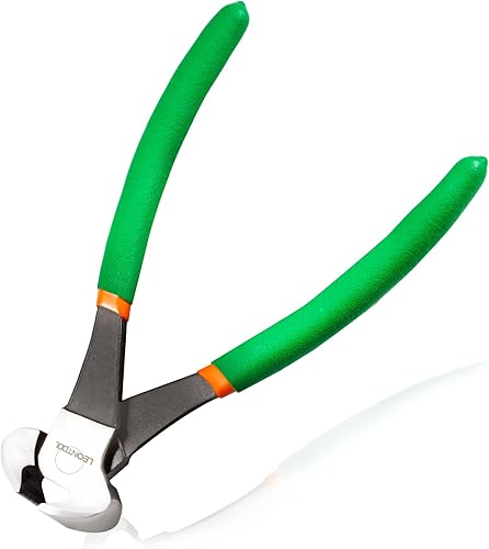 LEONTOOL Alicates de corte de extremo de 8 pulgadas, alicates de punta para quitar clavos, herramienta para tirar de uñas, alambre de torsión y