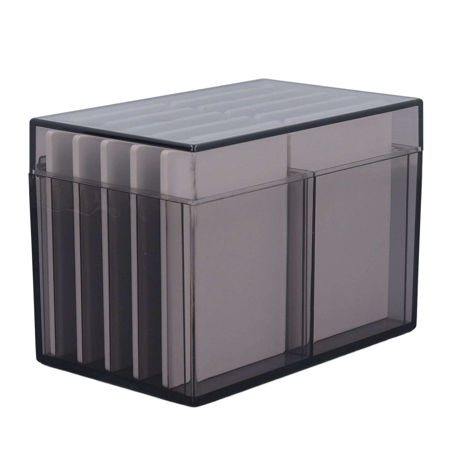 10 Layers Acrylic Eyelash Storage Box with Magnetic Bottom Extension Grafting Tool False Eyelashes Glue Pallet Holder (Tea Transparent) image 3