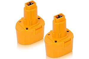 2Packs DEWALT 7.2v Ni-Mh Replacement Battery for DEWALT DW9057 7.2 Volt Battery