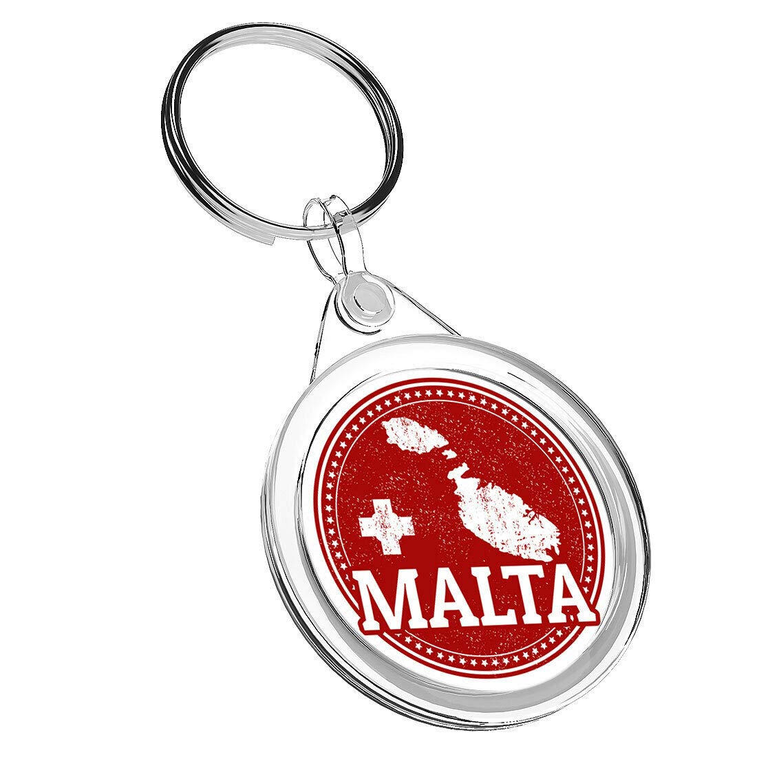 Destination Vinyl Keyrings Unisex Kids Multi 1 X Malta Maltese Valletta - Keyring Ir02 Mum Dad Kids Birthday #4285