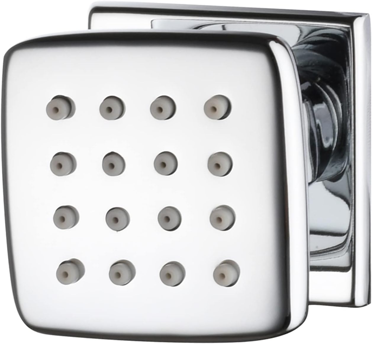 Shower Body Spray Jet, 2.04 Inch Brass Massage Jet Bathroom Faucets Accessories Oval Wall Mount