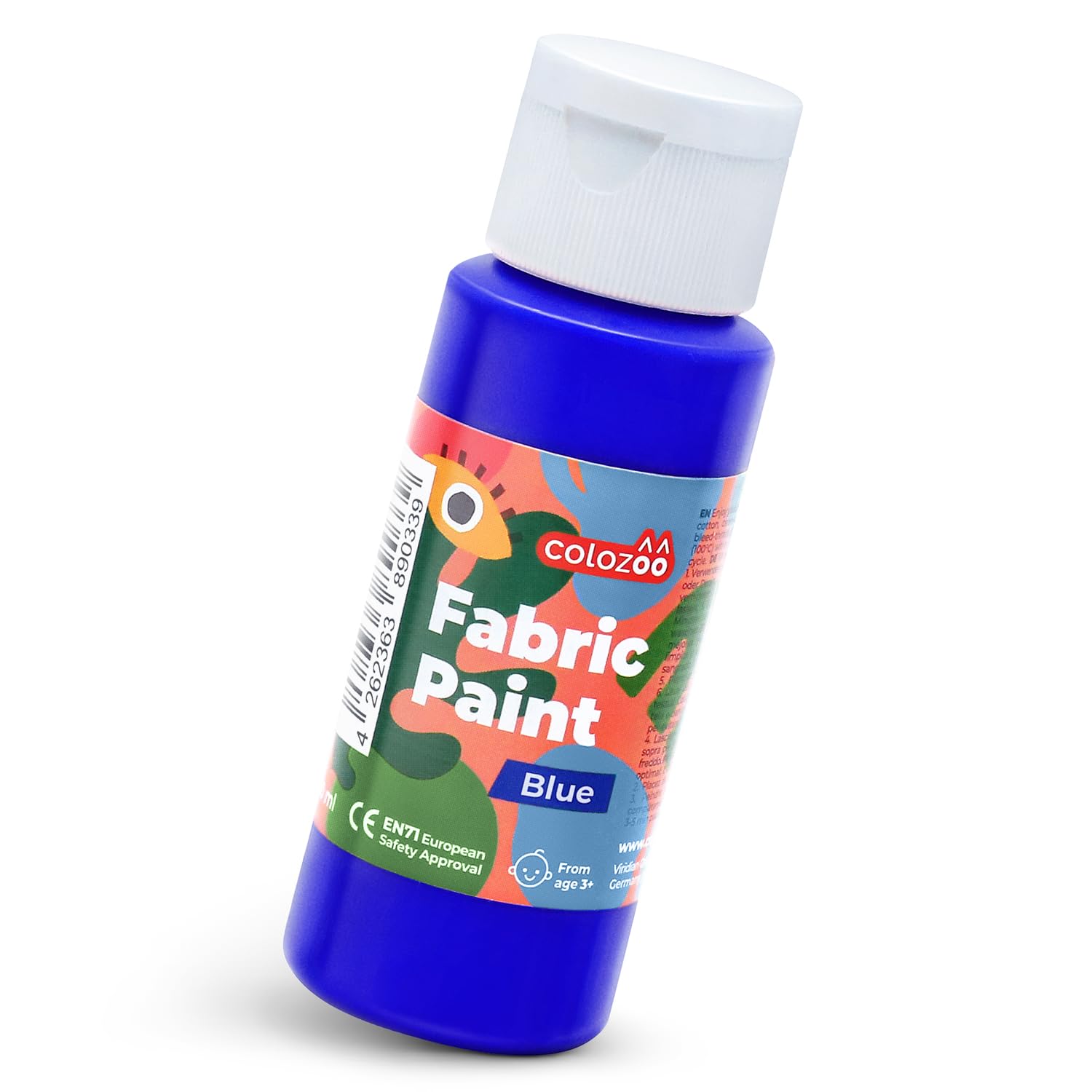 colozoo Textile Paint Blue 60 ml Machine-washable Acrylic Fabric Paint