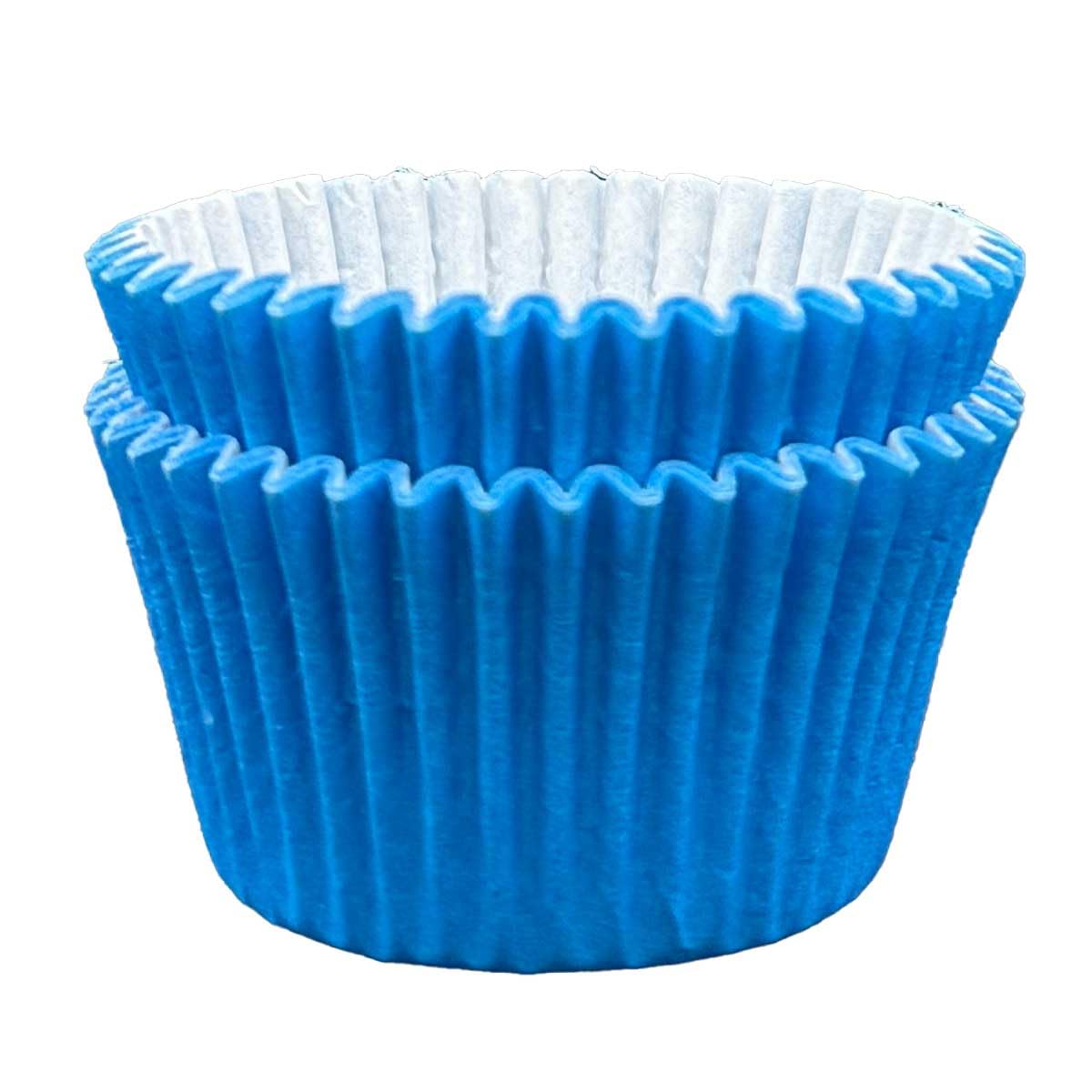 Scrumptious! - Cupcake Cases - Bright Blue - 24PC 65GSM 51mm x 38mm Greaseproof Paper Baking Cases - Great for Father's Day and Stitch Themed Party Muffins, Cakes and Bakes