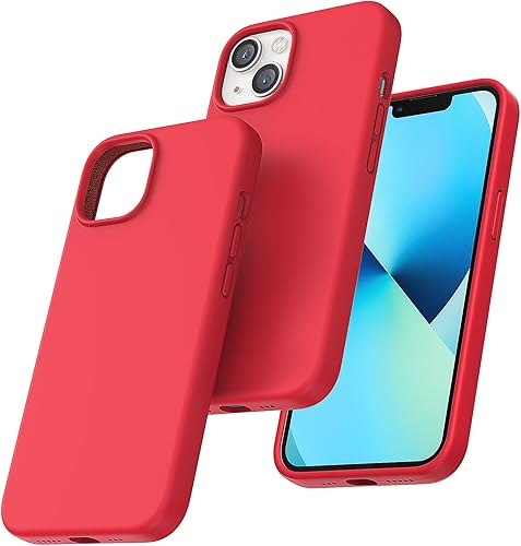 Vista 353 de TOCOL - Funda 5 en 1 para iPhone 11, con 2 protectores de pantalla + 2 protectores de lente de cámara, funda delgada de silicona líquida a prueba