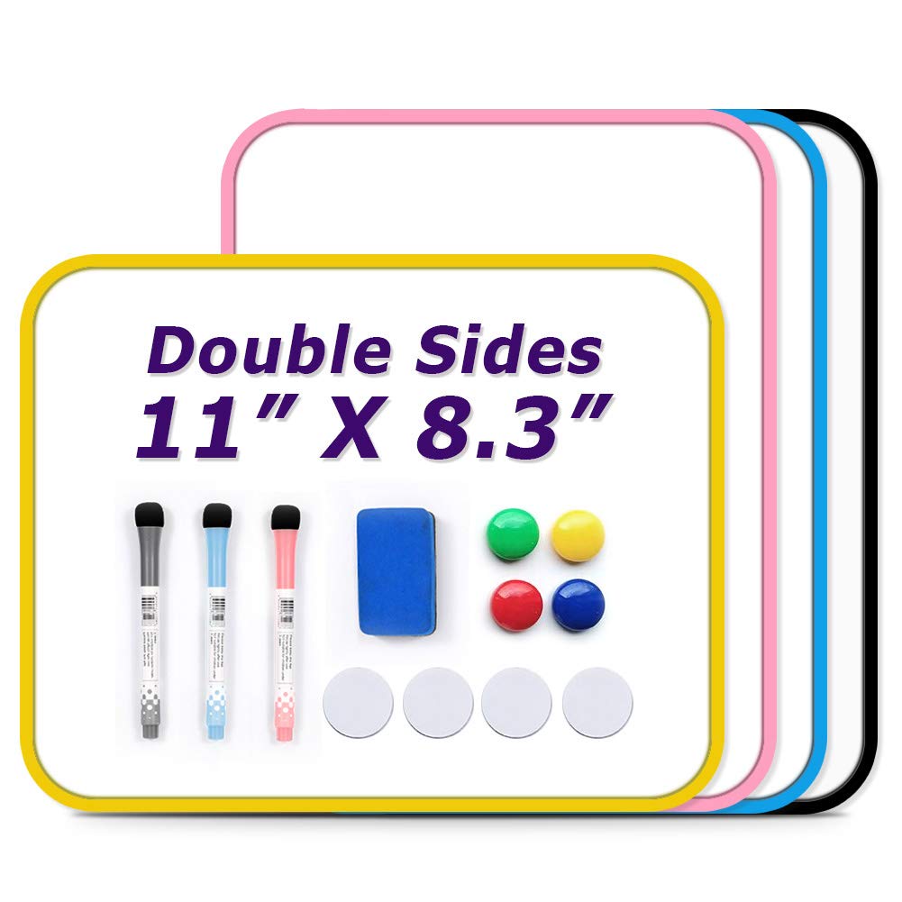 Whiteboard Set, SIOSSION White Board Double Sided Hanging Whiteboard Message Scoreboard