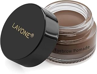 LAVONE Waterproof Eyebrow Pomade Dark Brown - Smudge-Proof, Sweat-Resistant Brow Makeup for Natural, Long-Lasting Brows All Skin Tones